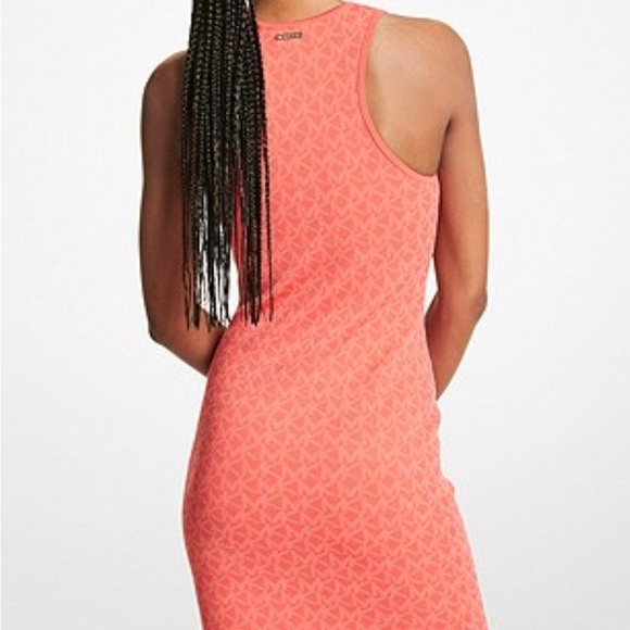 NWT. Michael Kors Logo Jacquard tank dress - Picture 2 of 9